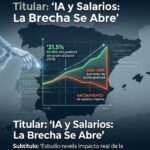 Automatización e IA en España: brecha salarial y su impacto real.