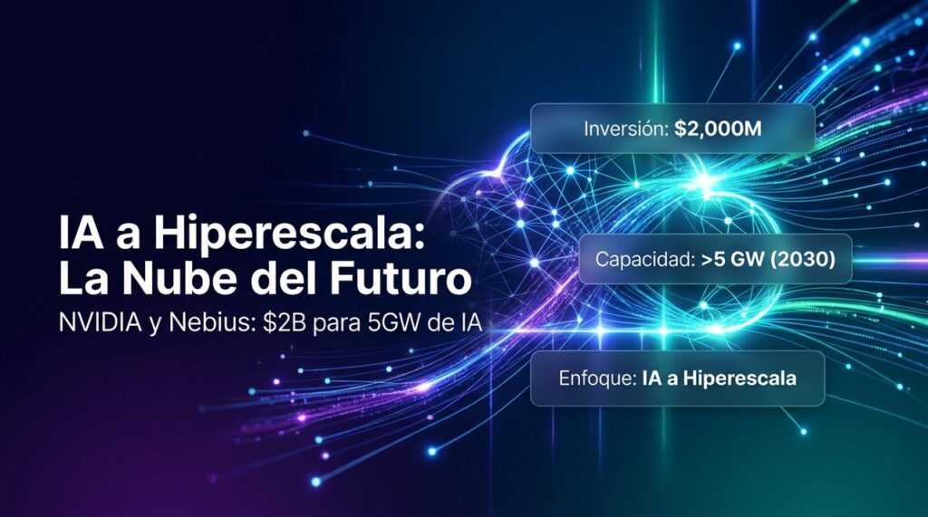 NVIDIA y Nebius potencian IA a hiperescala para el futuro cloud.