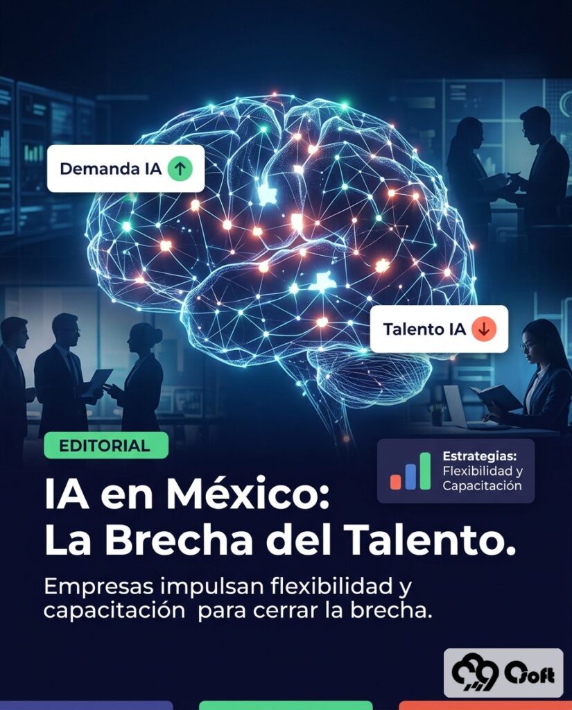 Inteligencia Artificial en México: Retos y estrategias ante la escasez de talento.