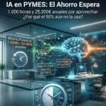 IA para Pymes: ahorro 1000 horas. ¿Por qué no la usan? Eficiencia y productividad con Inteligencia Artificial.