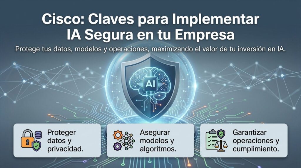 Cisco: Claves para una implementación de IA segura en tu empresa.